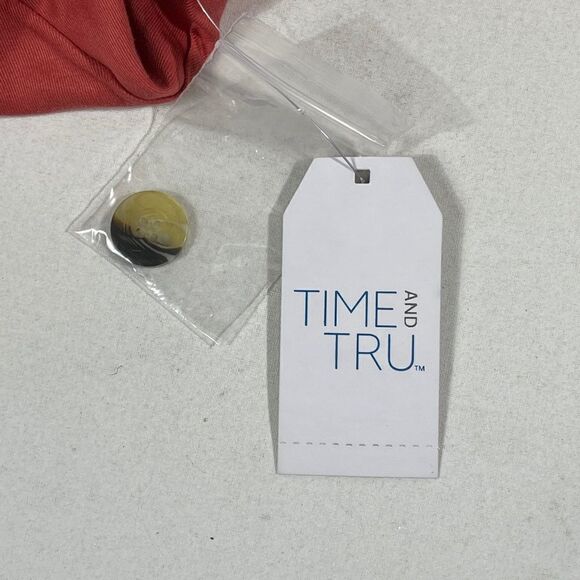 Time & Tru coral Woven Utility Shirt Dress - Picture 5 of 13